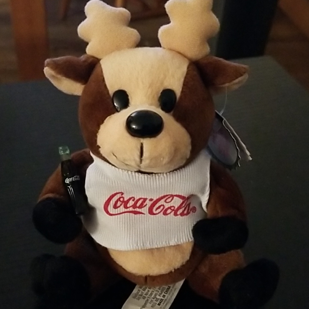 Coca-Cola Collectible Bean Bag Plush with Coca Cola T-shirt